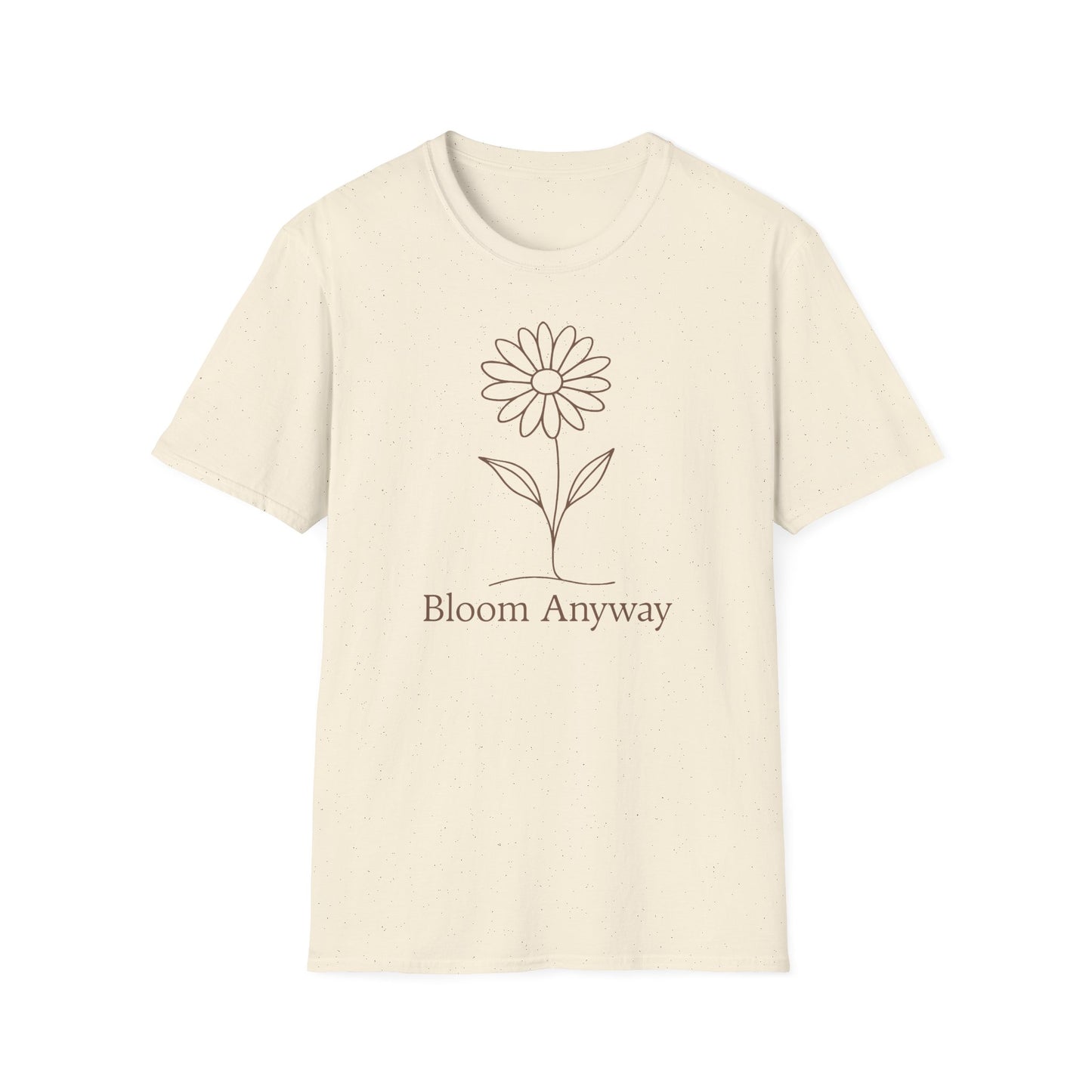 Bloom Anyway Tee ~ Minimalist Wildflower Shirt for Women