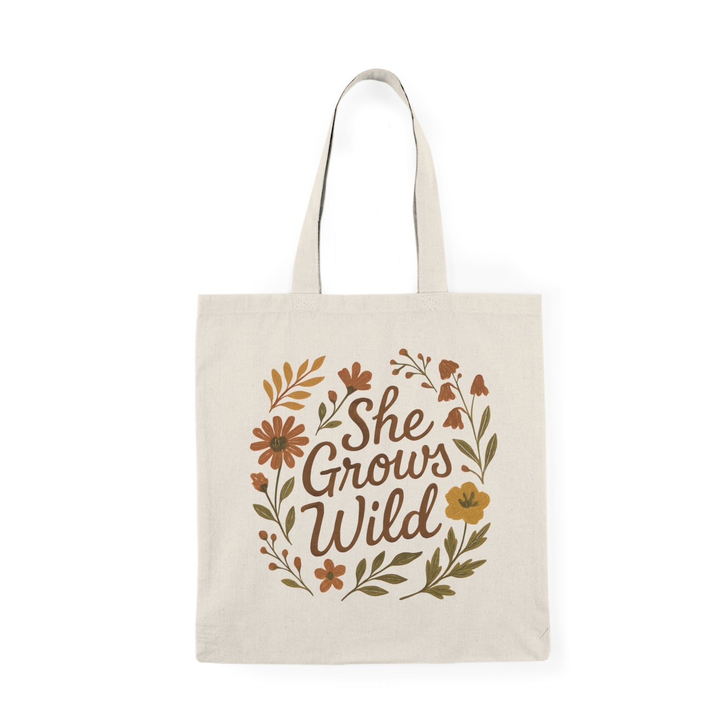 Boho Floral Tote Bag - She Grows Wild