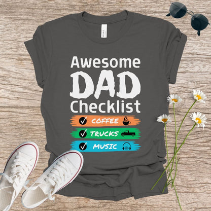 Awesome DAD Checklist T-Shirt