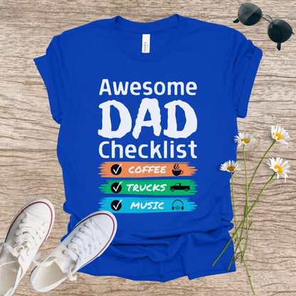 Awesome DAD Checklist T-Shirt