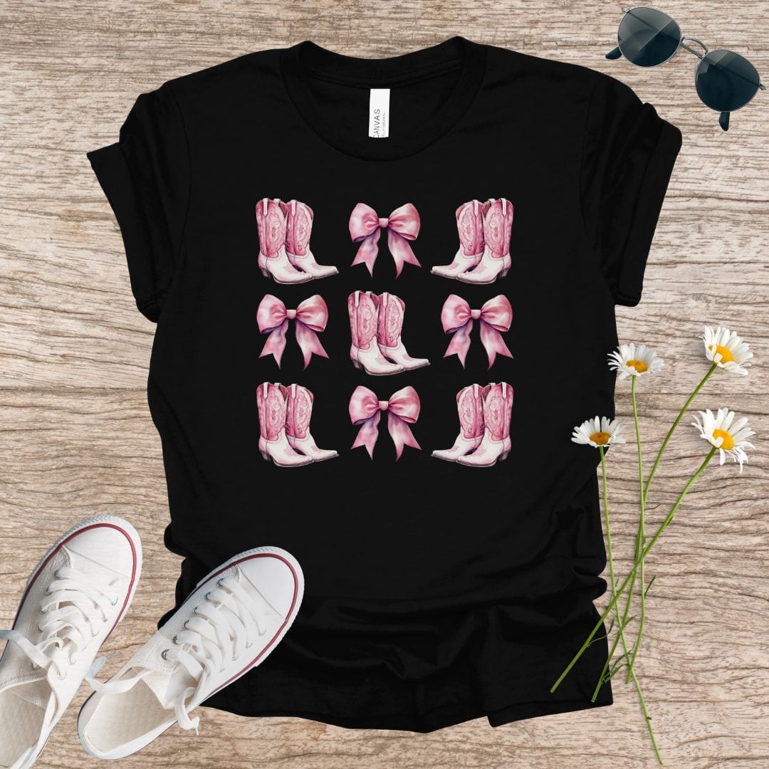 Cowgirl Boots and Bows T-Shirt