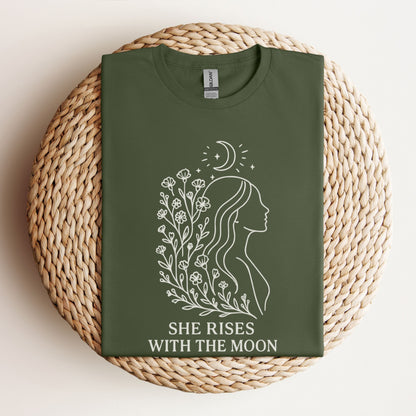 She Rises With the Moon Tee